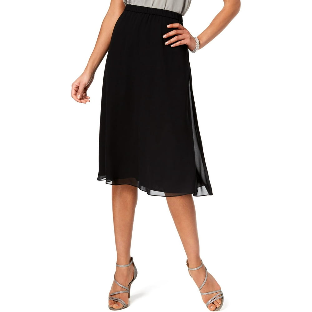 chiffon evening skirt