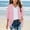 Pink 1, variant on OGLCCG Kids Girls Cardigan 3/4 Sleeves Open Front Lightweight Cardigan Solid Color Draped Ruffles Cardigan Size 3-14 Years
