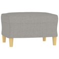 thumbnail image 3 of vidaXL Sofa Chair with Footstool Light Grey 60 cm Fabric, 3 of 4