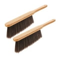 thumbnail image 4 of Masteelf 2pcs Wooden Brush Hand Broom Bench Brush Bed Duster with Long Wood Handle Whisk Broom, 4 of 8