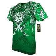 ARCHAIC by AFFLICTION Men's T-Shirt GRIFFIN Skulls Cross Wings MMA Biker