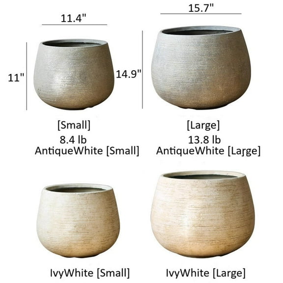 Rustic Globe Cement Planter