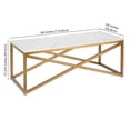 thumbnail image 5 of Evelyn&Zoe Glam 46" Wide Brass Coffee Table, 5 of 7