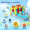 thumbnail image 4 of Inflatable Slide Water Park Complete Setup for Kids 3 - 10, Bouncer Play House Outdoor Soccer with Splash Pool & Water Spray & Climbing Wall & Basketball & Football - 177 L * 137 W * 94.4 H (inch), 4 of 10