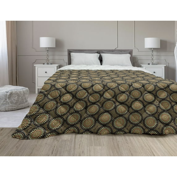 Sealife Down Alternative Comforter, Polynesian Style Marine Elements with Octapus and Turtles Shapes, Microfiber Quilt for All Season, 5 Sizes, Sea Blue Pale Blue, by Ambesonne