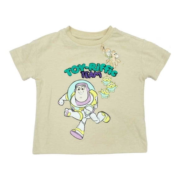 Playera Toy Story para Niño Cuello Redondo Manga Corta Café Talla 6