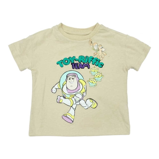 Playera Toy Story para Niño Cuello Redondo Manga Corta Café Talla 6