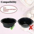 thumbnail image 5 of 6qt Ceramic Pot Insert, Compatible with Crockpot Slow Cooker Models SCCPV600-S-BR, CPSCVO60LL-BP, CPSCVC60LLS, 5 of 8