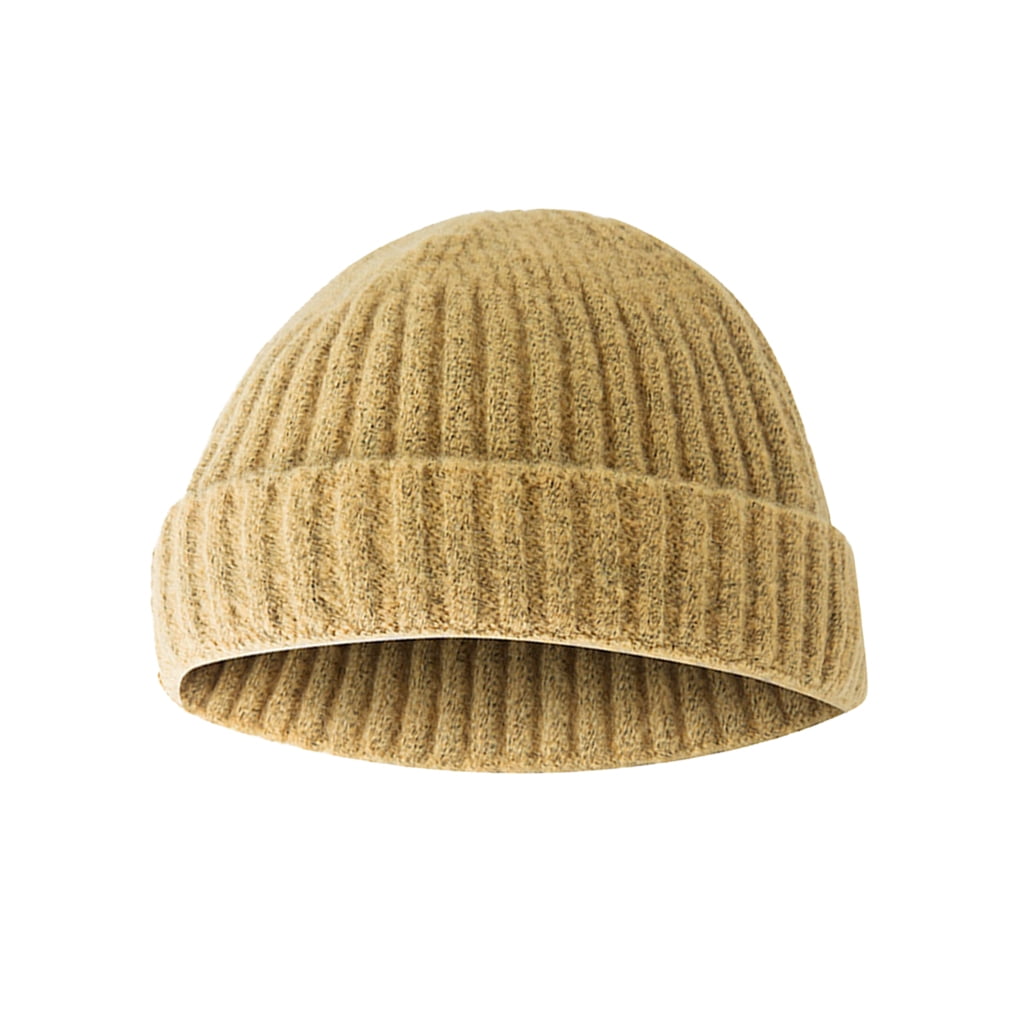 Mens Fisherman Knit Winter Beanie Hat 