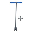thumbnail image 1 of Llave para medidor de agua, resistente, multifuncional, de 4 vías, herramienta de plomería para jardín, herramienta para cortar el agua de grifos y 17 pulgadas azul, 1 of 8