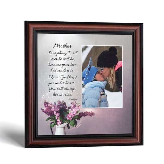 Mothers Day Gift for Mom, Mother Picture Frame and Photo Keepsake