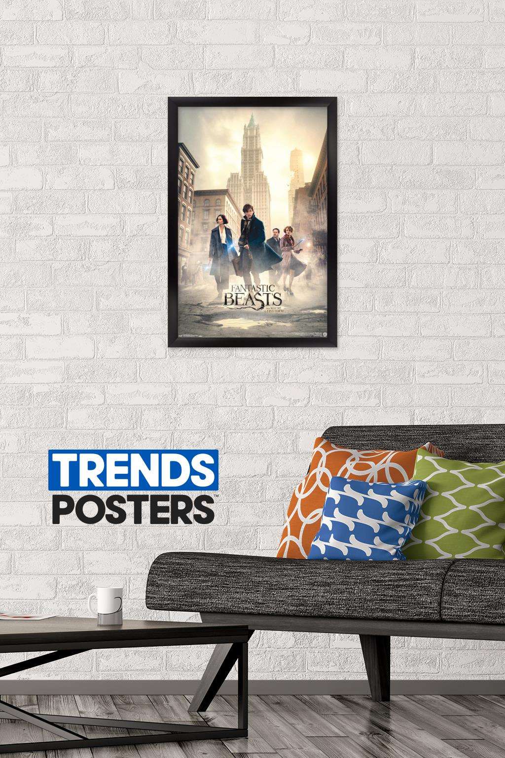 Fantastic Beasts And Where To Find Them - Streets Wall Poster, 14.725" x 22.375", Framed