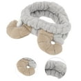 thumbnail image 3 of Unique Bargains 1 Pc Fashion Plush Wide Side Sheep Horns Headwrap for Women 9.06"x2.36" Gray, 3 of 3
