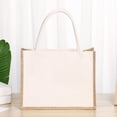 thumbnail image 4 of POINTERTECK Sac à Main de Plage Rangement Anti-Poussière Chic en Toile de Jute Vierge avec Poignée, 4 of 5