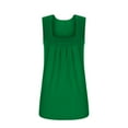thumbnail image 4 of Blusa sin mangas para mujer, para oficina, para verano, tipo chaleco, camiseta, plisada, 4 of 5