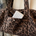 thumbnail image 6 of Hsqqdc Leopard Print Large Capacity Canvas Shoulder Tote Bag, Casual Hobo Handbag for Daily Commute Work, 6 of 7