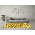 thumbnail image 3 of Ahgly Company Indoor Rectangle Abstract Yellow Modern Area Rugs, 7' x 9', 3 of 4