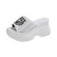 thumbnail image 1 of DAFEI Summer Round Head Thick Soled Sandals with A Head Design High Thickness Platform Fashionable Slip On For, 1 of 6