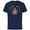 Navy, variant on Disney Princess Sleeping Beauty 65th Anniversary Rose Heart - Short Sleeve Cotton T-Shirt for Adults - Customized-Black