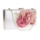 thumbnail image 1 of 1 pieza de flores hechas a mano para fiesta de noche, boda, bolsos de mano, mujeres, niñas Blanco Sunnimix Bolsos de la flor del satén de las mujeres, 1 of 8