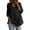 Black, variant on Women's Casual V Neck Solid Color Top, Irregular Asymmetrical Front Flattering Blouse, Versatile Loose Fit Shirt for Daily Wear, Breathable and Soft Beige L