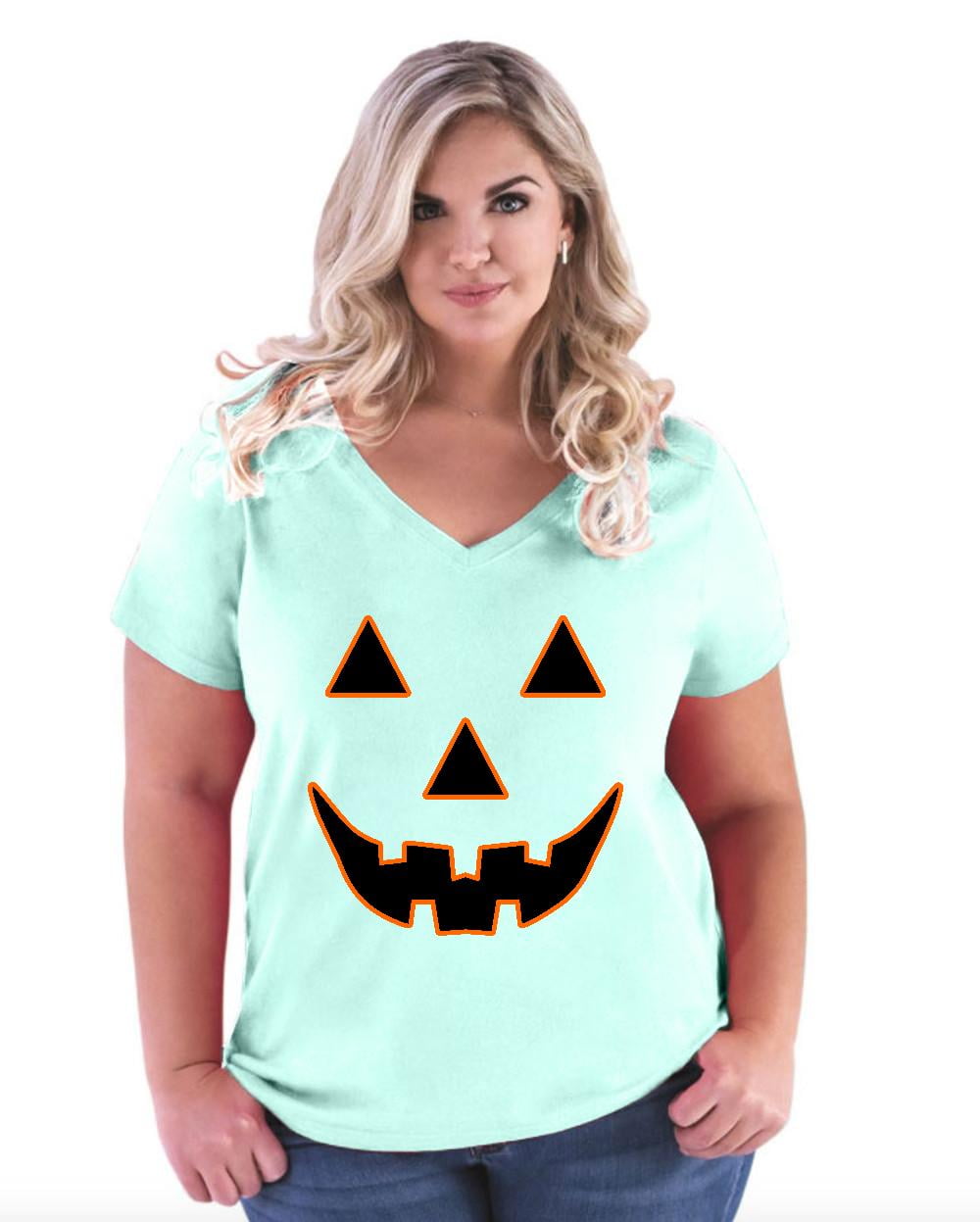 Artix Womens and Womens Plus Size Halloween Costume Pumpkin Face