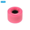 thumbnail image 3 of Uxcell 65mm 78A Soft Cruiser Wheels Street Wheels Skateboard Wheel PU Frosted, Pink 4 Pack, 3 of 5