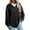 BLACK, variant on SWQZVT Womens Sweatshirts Waffle Knit Half Zip Pullover for Women Casual Long Sleeve Lightweight Loose Fit Fall Tops L