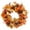 As shown, variant on Segrcwoh Artificial Fall Pumpkin Wreath, Round Durable Farmhouse Wreath with Maple Leaves, Berries, Ideal for Seasonal Decor