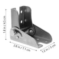 thumbnail image 3 of Miangastore 4 Pcs Charnières de Table Pliantes en Fer Argent Design Polyvalent pour Ateliers, 3 of 8