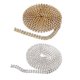 thumbnail image 1 of 2 Hileras Imitación Cerrar Cadena Malla para proteger Artesanía En Cinta Accesorios coración 2 Yard Colco Rhinestone cristalino cerca de la cadena, 1 of 8