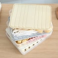 Postuois Dumpling Storage Box Large Capacity Refrigerator Organizer