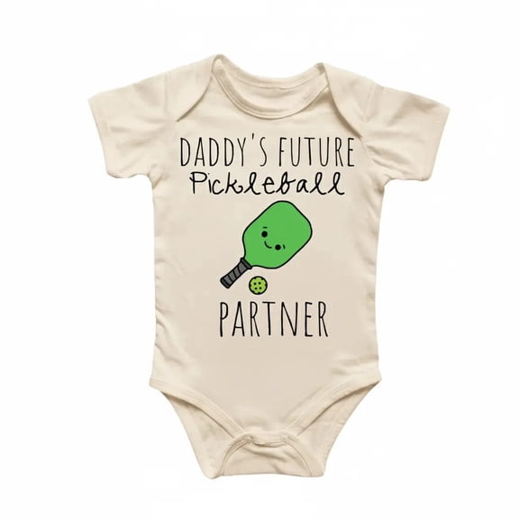 Pickleball Paddle Newborn Baby Bodysuit