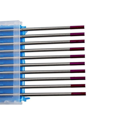 

BAMILL 10PCS Composite Welding TIG Tungsten Electrode WES Purple Tip 1.0-4.0mm*175mm