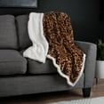 thumbnail image 2 of Lavish Home 50x60-Inch Machine-Washable Fleece Adult Blanket (Leopard), 2 of 6