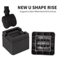 thumbnail image 4 of 2 Pcs 3 Inch Bed Riser Furniture Lift Height Plastic Riser for Most of Bed Table Desk, 4 of 7