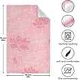 thumbnail image 3 of SKYSONIC Kitchen Dish & Tea Towel Pink Lotus Polka Dot Reusable Cloths for Cooking and Drying Dishes for Home Kitchen Cleaning, 28x18in-6 PCS, 3 of 7
