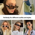 thumbnail image 3 of Gafas de sol Dollger Rectangle para mujer UV400 negras, 3 of 6