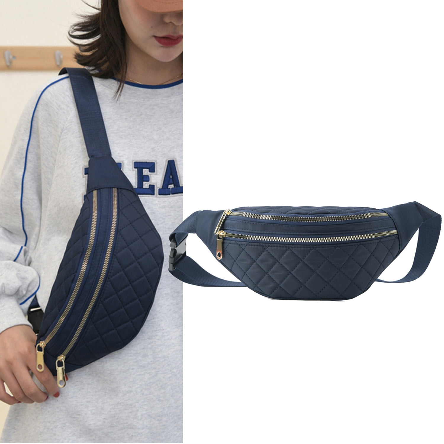 Quality Nylon Crossbody Bag Outdoors Large Capacity Chest Bag Street Trend  Students Shoulder Bag Designer Female Waist Bags Tote