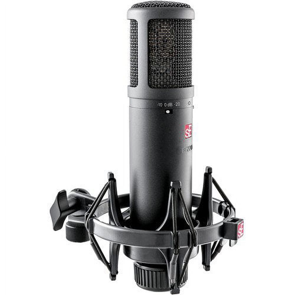 sE Electronics sE2200 Studio Condenser Cardioid Microphone with Isolation Pack plus XLR-XLR Cable and Pop Filter