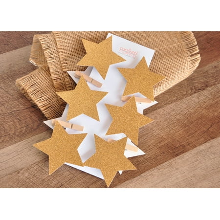 Twinkle Twinkle Little Star Baby Shower. Ships in 1-3 Business Days. Glitter Gold Star Clothespins 10CT.