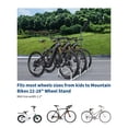 thumbnail image 4 of Heavy Duty Freestanding Bike Floor Stand – Dual Cycle Parking Rack for Garage and Home – Fits 22-28 Inch Wheels & Up to 2.2 Inch Tire, 4 of 8