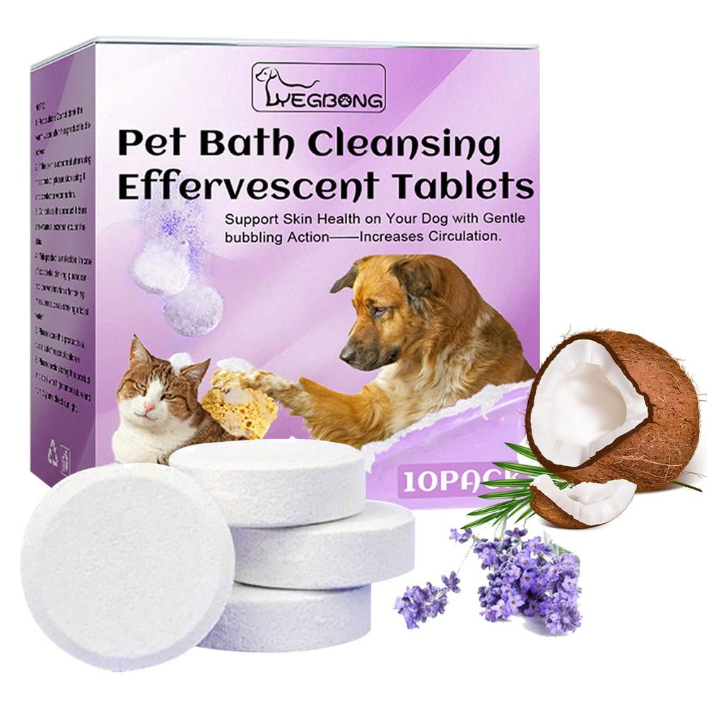 eetbaar hulp in de huishouding eindpunt Geruite Dog Cleaner Tablet Automatic Pet Cleaners with Lavender Essential  Oil Household Pet Cleaning Tablets with Easy Operation cosy - Walmart.com