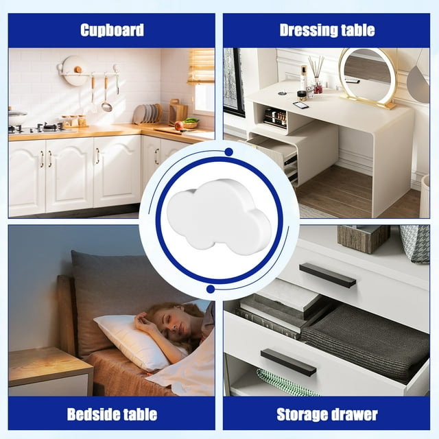 Transemion 6pieces Non-toxic And Safe Cabinet Knob Wide Range Of Applications Furniture