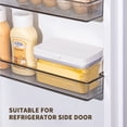 thumbnail image 4 of Ocalpur Butter Dish, Airtight Butter Keeper Container with Magnetic Cutter, BPA-free, for Countertop and Refrigerator Door Shelf, White, 4 of 8