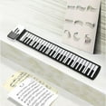 thumbnail image 4 of Hand Rolled Piano, 49 Key Folding Electronic Piano Built In Speaker  for Travel Playing, 4 of 7
