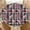 Black and White Checkered Pattern, variant on Round Fitted Tablecloth with Elastic Edge Design Table Cover Waterproof Stain-Resistant Wipeable Table Cloth Best for 54"-58" Round Tables for Outdoor Indoor Coffee Color