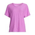 thumbnail image 5 of Athletic Works Women's and Women's Plus ButterCore Tee with Short Sleeves, Sizes XS-4X, 5 of 5