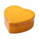 thumbnail image 1 of Caja musical con forma de corazón, adorno de madera, reproduce música, hueco, floral, multifuncional. Amarillo, 1 of 9