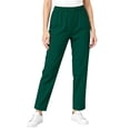 thumbnail image 2 of Utoimkio Women's Scrub Pants Elastic Drawstring Waist Straight Leg Trousers with Side Cargo Pocket Stretch Fabric for Medical Nurse Uniform, 2 of 6